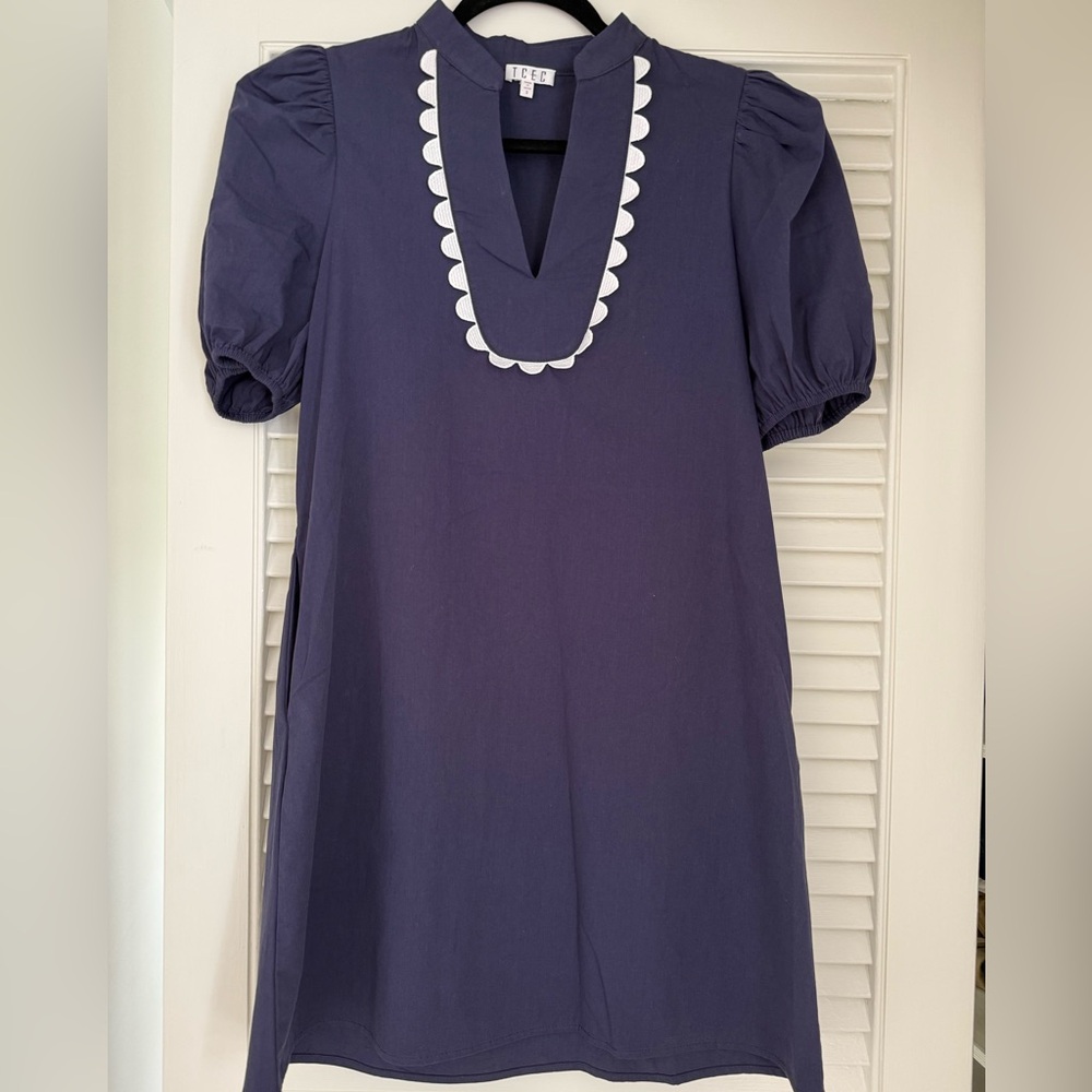 Brand new never worn navy blue mini dress